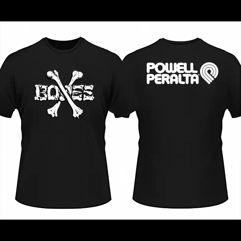 

New Men's Skull Powell T-Shirt Peralta Sports Skate Board World Finals World Freestyle Harajuku Print Women's Comfort Hoodie