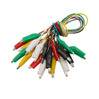 10Pcs/lot 27/35/45mm Alligator Clips Test Leads Connector Double-ended Crocodile Clip Clamp Jumper Wires Cable 50CM