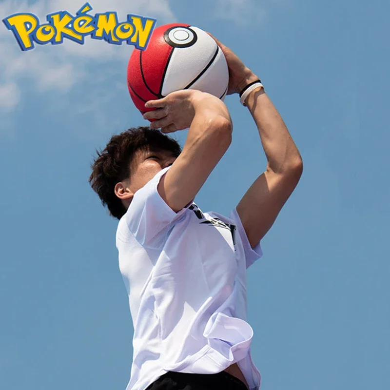 Pokemon Joint Cartoon Poke Ball Basketball Outdoor Sports Training Pikachu Game Special Ball Children's Toy Birthday Gift