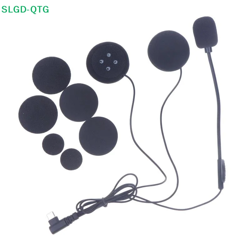 Nueva interfaz tipo C para auriculares Bluetooth para casco, conjunto de audio para motocicleta LEXIN B4FM/GTX/G2P/G16/G1/MeshCom/Novus