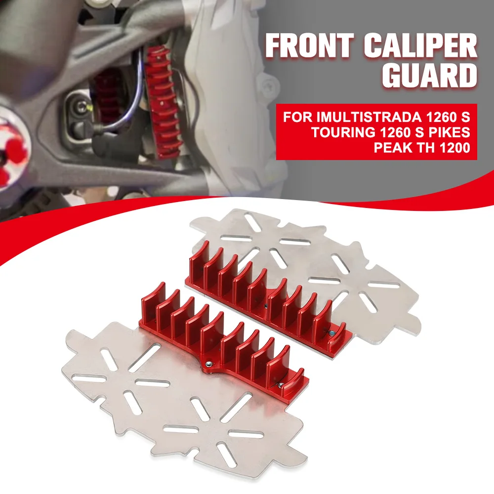 

Brake Plate Radiator For DUCATIMULTISTRADA 1260 S TOURING 1260 S PIKES PEAK TH 1200 Motorcycle Aluminum Break Caliper HeatSink