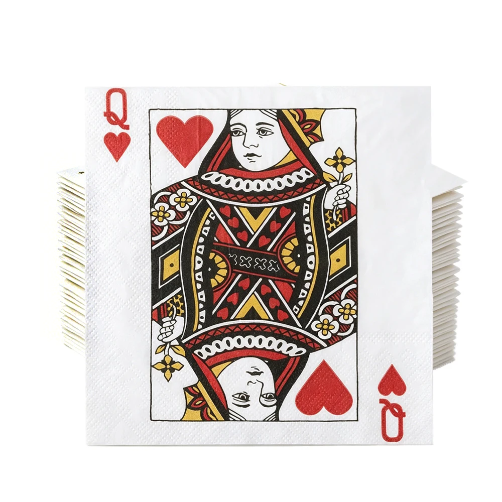 20-100 Buah Serbet Kertas Kokt - Themed Playing Card ulasan dan harga