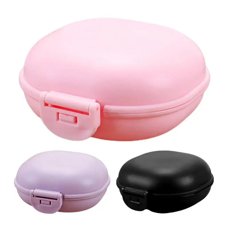 Shower Bar Box Home Solid Color Creative Partable Tourist Shower Draining Soap Boxes Home Shower Travel Dish Container supplies