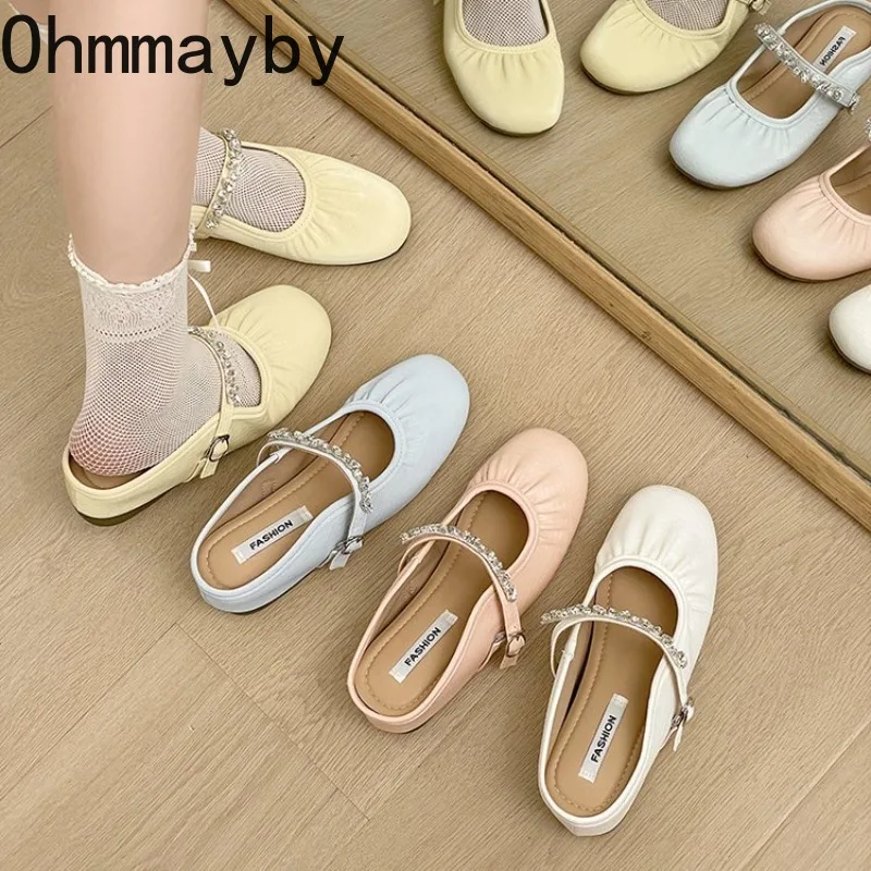 

Летние женские мюли-шлепанцы в конфетных цветах с закрытым носком, элегантные, на скрытой танкетке, для вечеринок и торжественных мероприятий