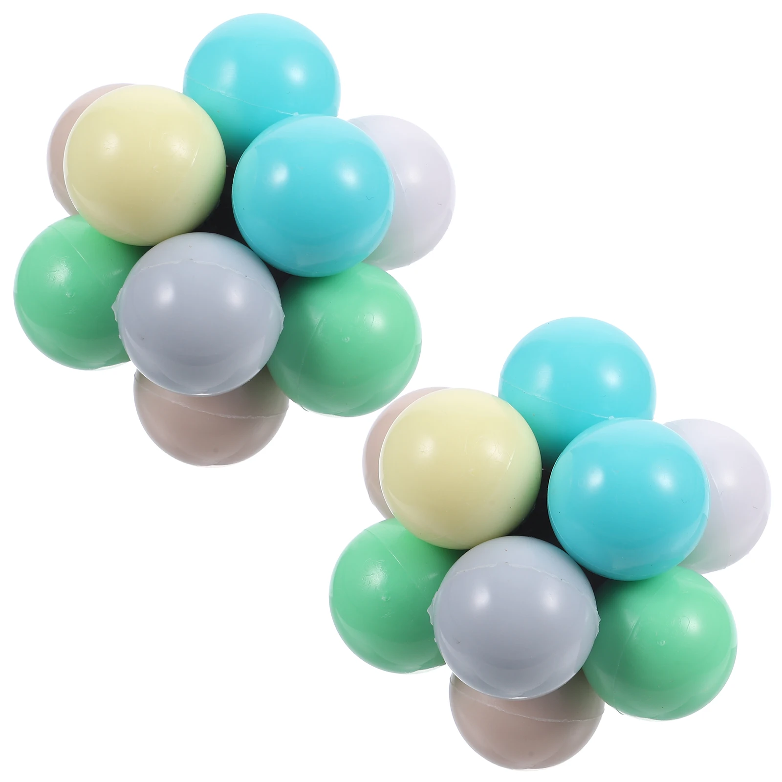 Perline Palla antistress Plastica liscia Autismo Giocattoli sensoriali Palla da scrivania Ufficio Arcobaleno Fidget Toy