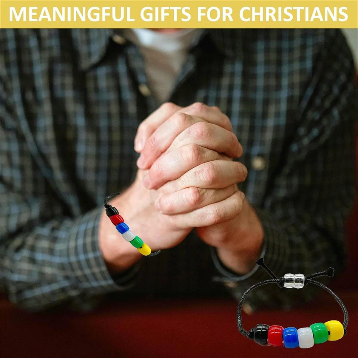 FZFZ 1400 قطعة مجموعة أساور الخطة السائبة عديمة الكلمات مع 100 ياردة مشمع خيط القطن الحبل الخرز المسيحي للأساور