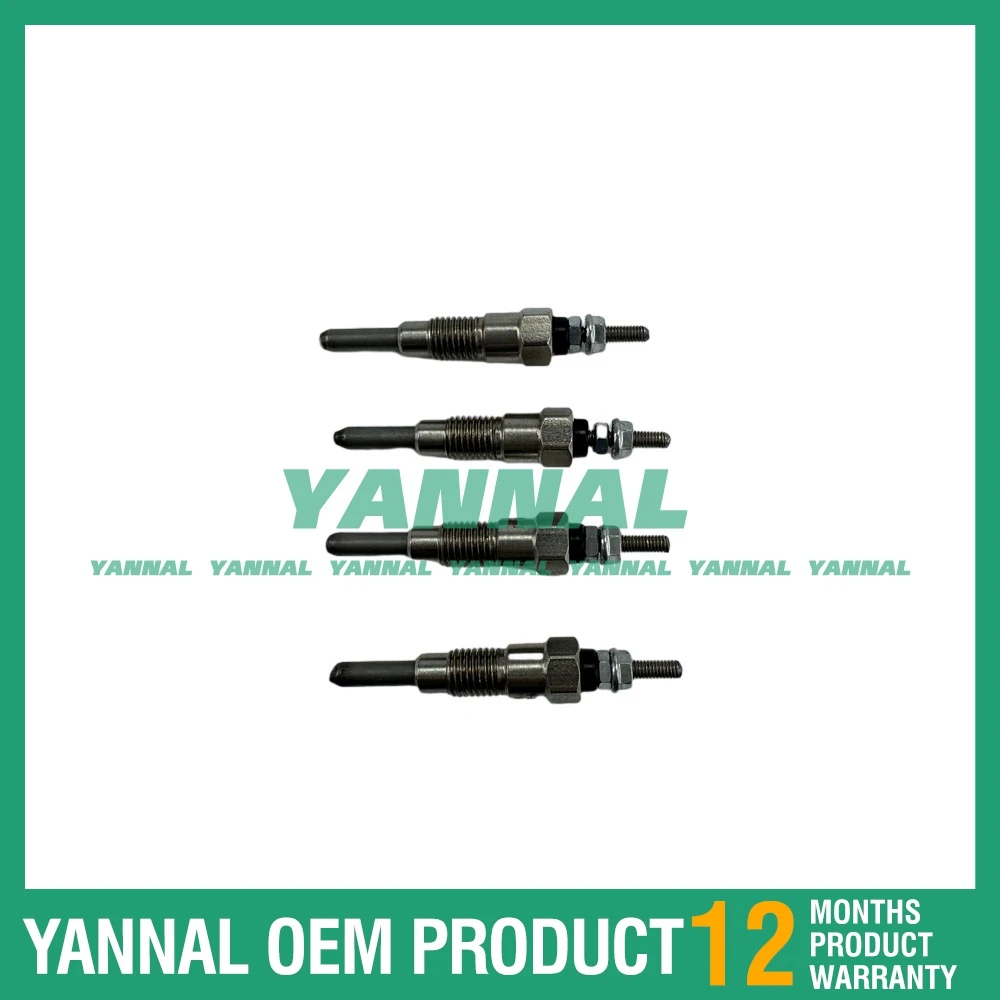 

4X Glow Plug 11065-T8200 11V For Yanmar SD22 Engine Spare Parts