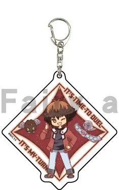 Anime YuGiOh Yu-Gi-Oh! GX Keychain Doll Yuki Judai Manjōme Jun Tenjoin Asuka Marufuji Sho Acrylic Keyring Pendant for Gift