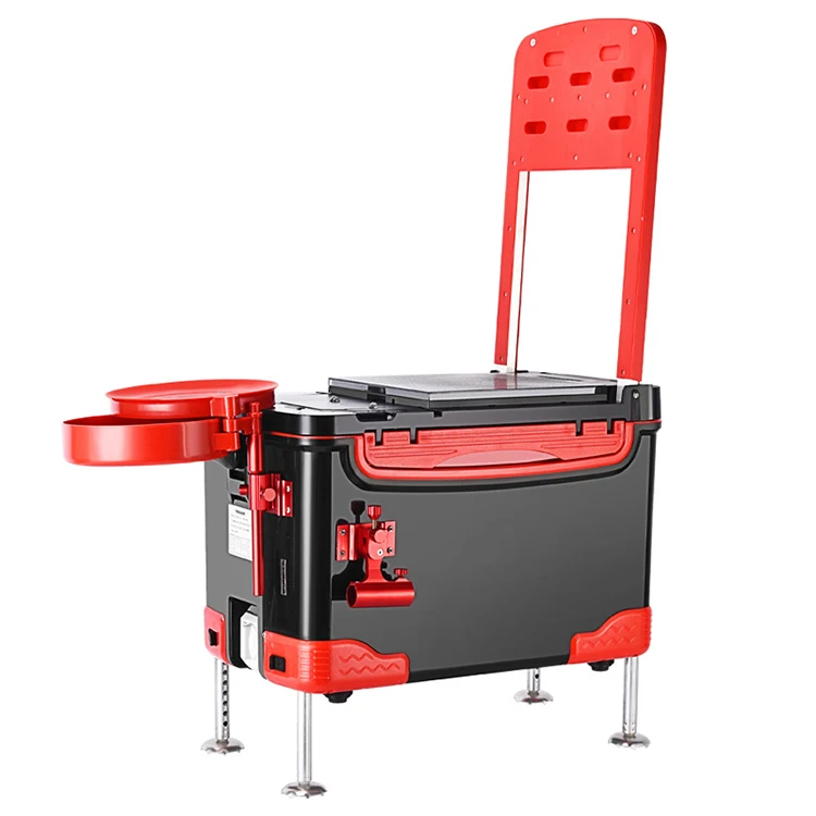 

32л большая емкость из АБС-материала, многофункциональная портативная приманка для ловли карпа, снасти, охладитель для рыбы, коробка для сиденья большой емкости с колесами