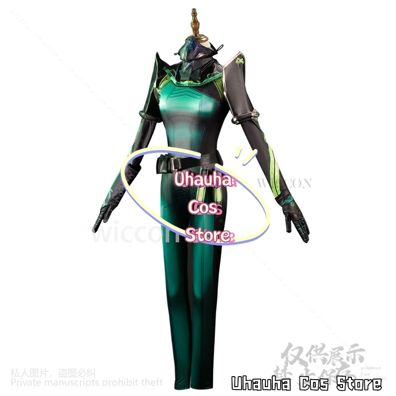 فايبر كوسبلاي أنيمي لعبة VALORANT ثعبان بذلة مثير موحدة الباروكات لجميع القديسين حفلة عيد الميلاد الفتيات امرأة لعب الأدوار حسب الطلب