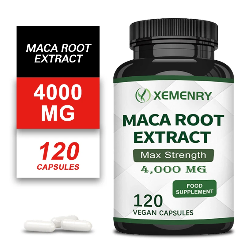 

Maca Root Capsules - Promote Muscle Growth and Strength, For Mood, Reduce Fatigue, Improve Athletic Performance, Boost Vitality