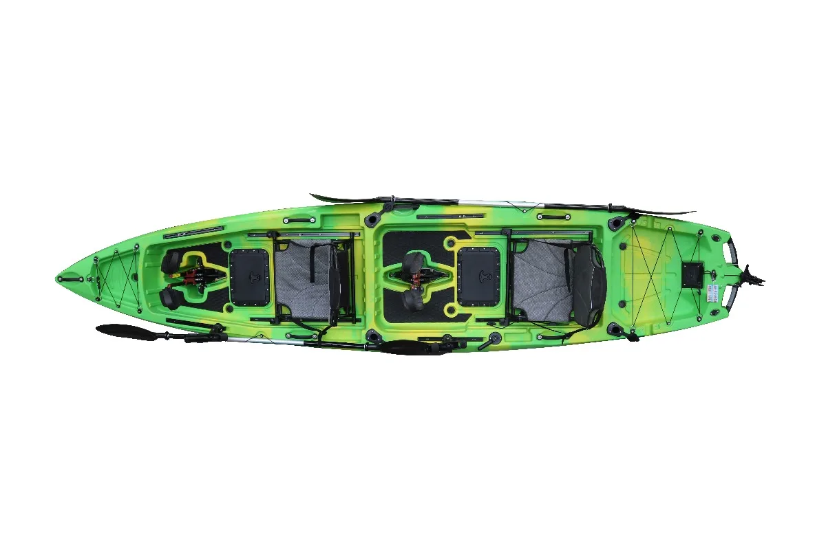 Factory Selling Various Display Rack 2 Person Pedal Sea Kayak Fishing HDPE Hull Material with Warranty Length 4.15M