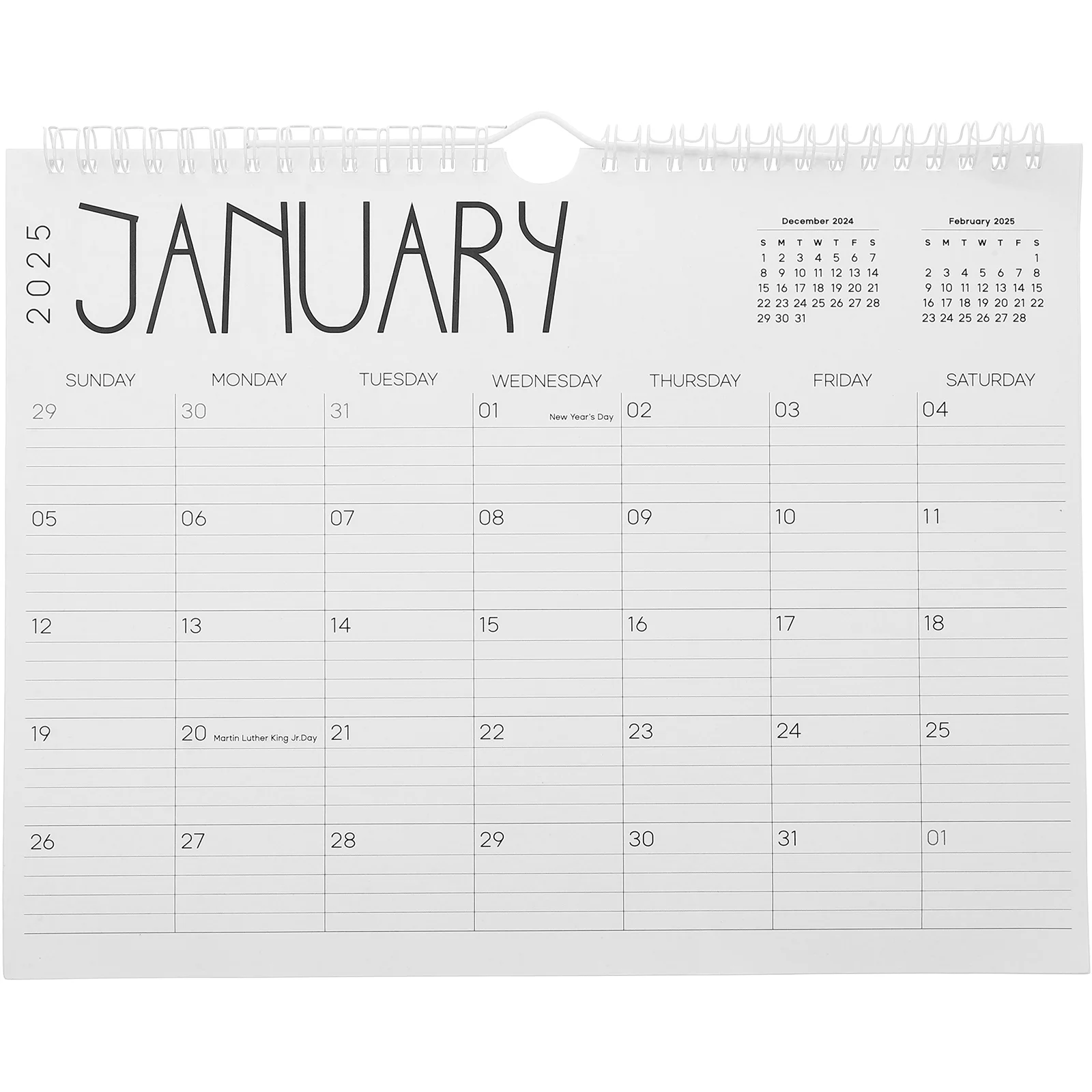 

Large Wall Calendar Schedule Book Detachable Monthly Paper Desk Planner 2025 Tear off