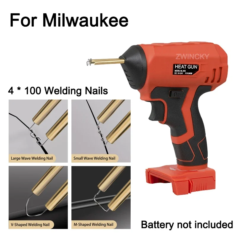 Kabellose Kunststoffschweißmaschine Heißheftgerät für Makita/Dewalt/Bosch/Milwaukee/Black&Decker 18V Li-Ionen-Akku Reparaturwerkzeuge