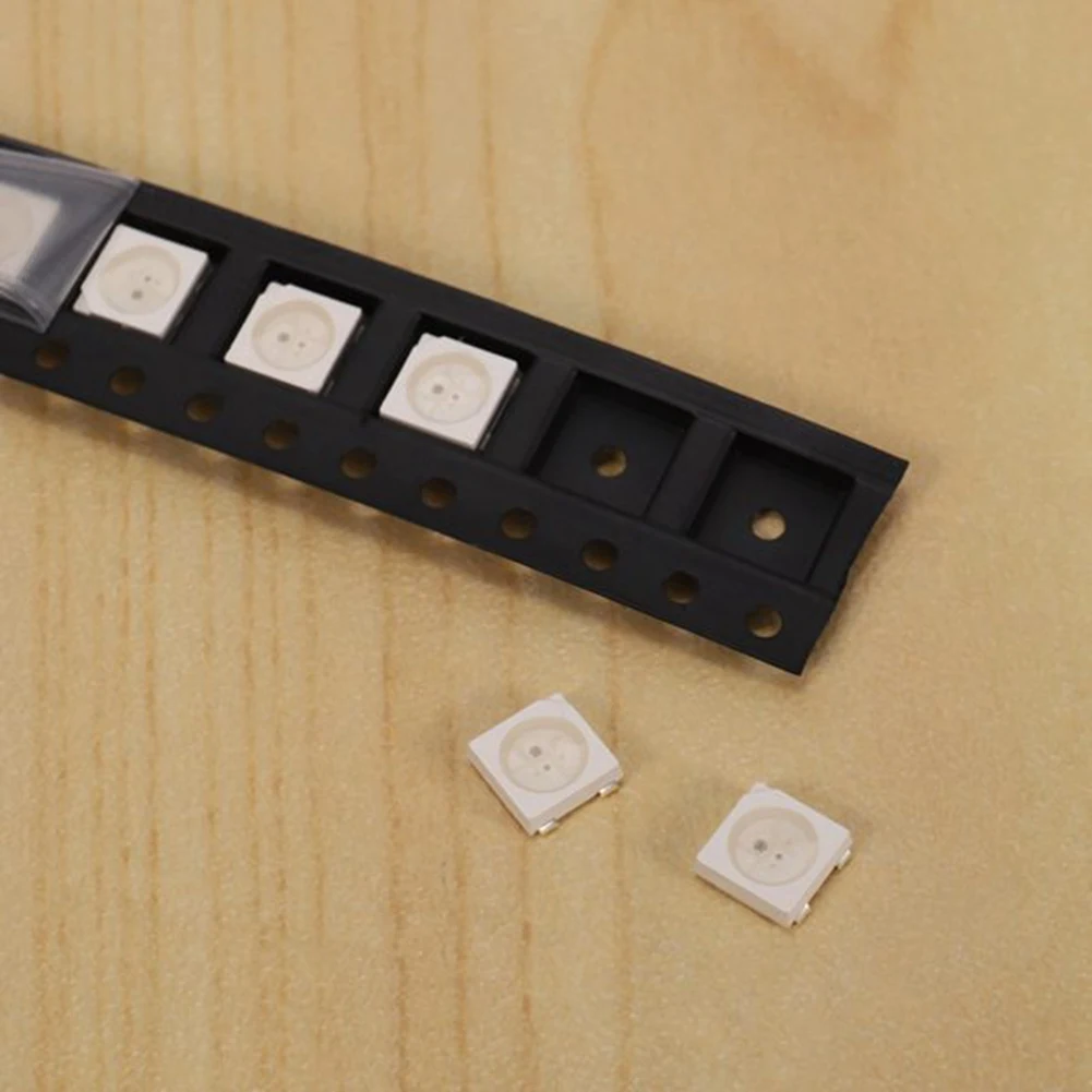 A84E-500Pcs WS2812B (4Pins) LED Chip 5050 RGB SMD White Version WS2812 Individually Addressable Digital Pixels DC5V