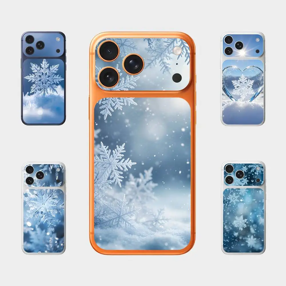 

Красивая наклейка-деколь «Снежинка» для iPhone 17 Pro/Pro Max, полная защитная пленка на заднюю панель