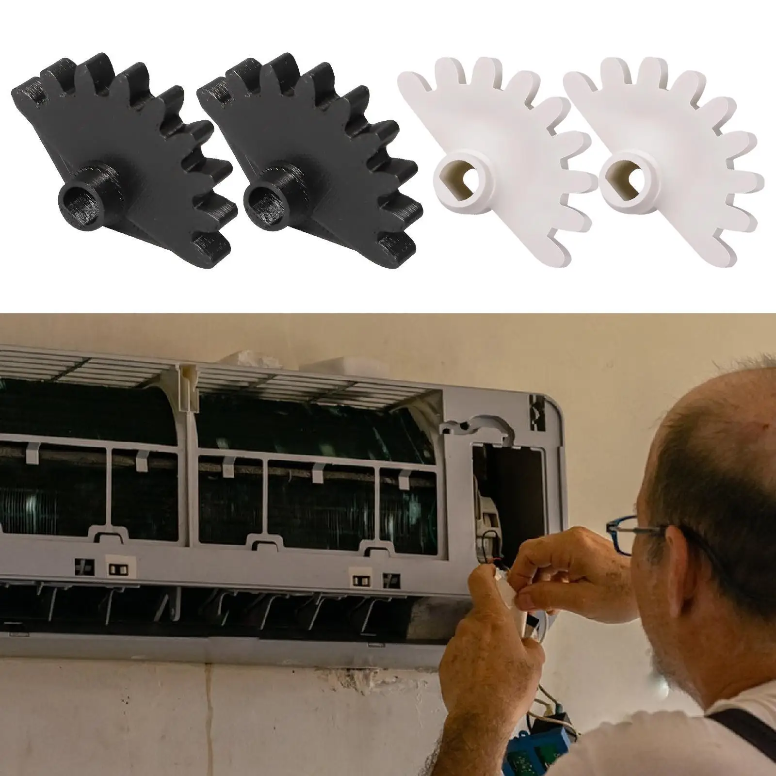 2Pcs Heater Grille Gear Reinforced Part 9319292014 Professional Accessories Replace Part Easy to Install for ASU15rls2 ASU12rls2