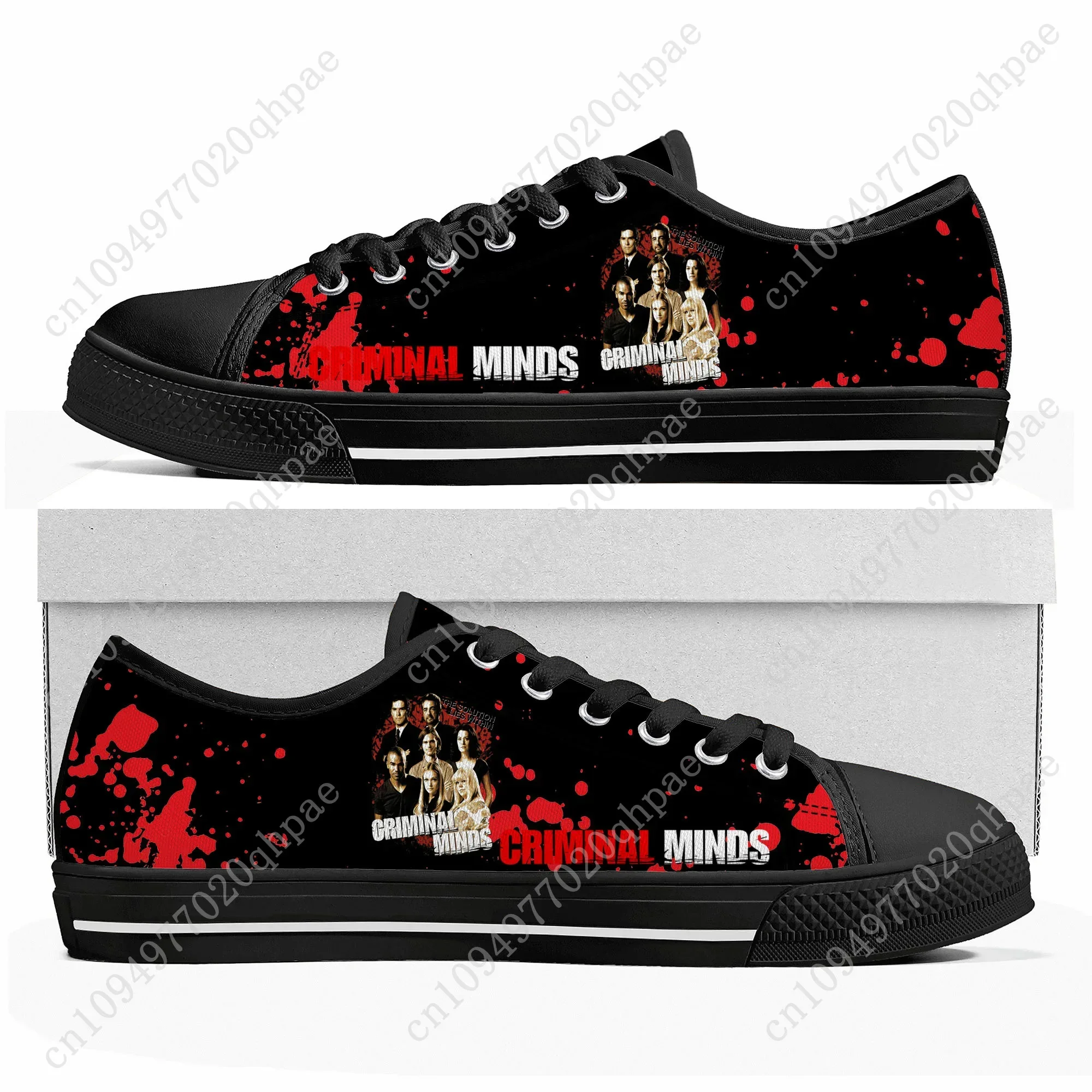 Criminal Minds Low Top High Top Sneakers Mens Womens Teenager High Quality Canvas Sneaker Print Casual Shoes Personalized Shoe