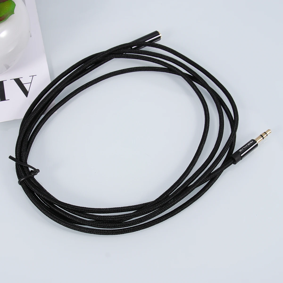 

3.5Mm 5 Meters Male To Female Headphone Aluminum Alloy Shell Wire Core Stereo Audio Aux Extension Cable For Portable Audio