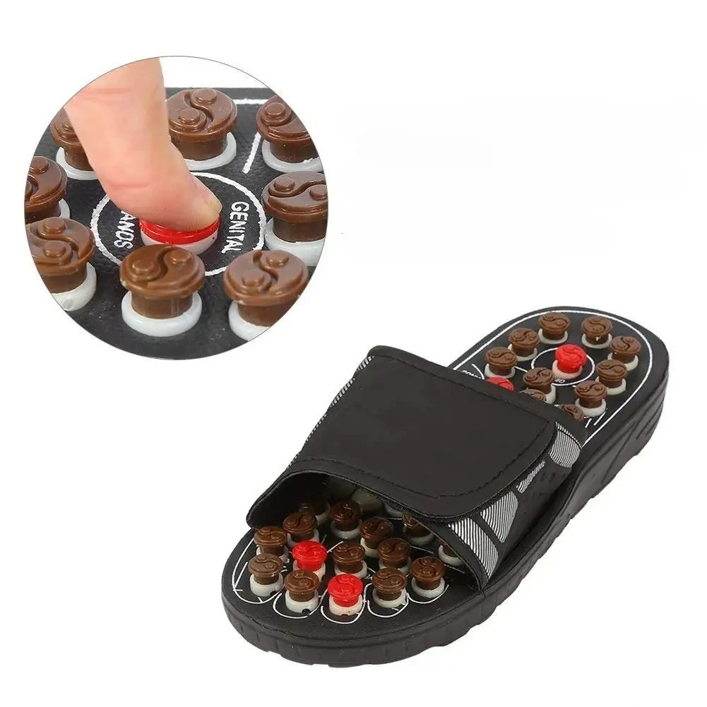 Foot Acupuncture Slippers Acupoint Activating Reflexology Therapy Feet Care Massage Sandal