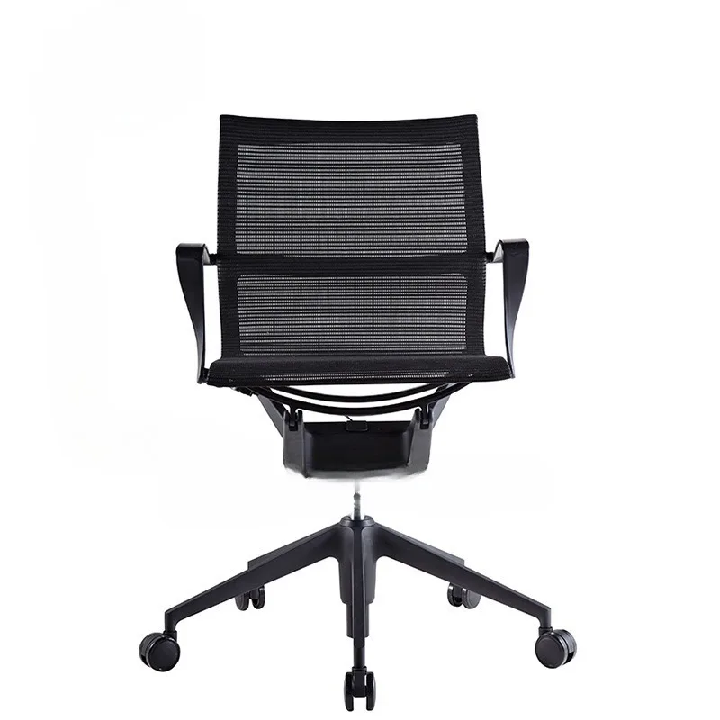 Popular negotiation Comfortable mesh negotiation guest chair, staff office training Mobile office chair