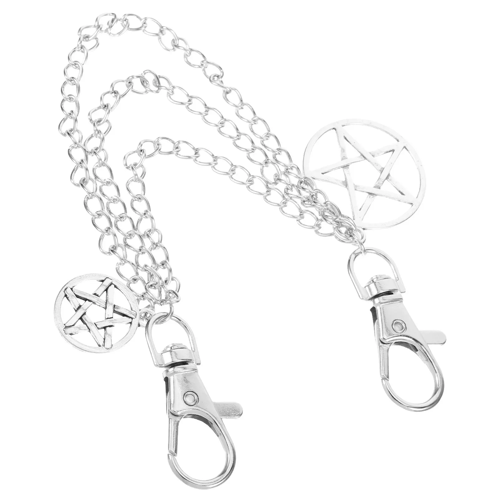 Metal Shoe Chain for Sneakers Boots Casual Shoes Alloy Star Design Shoe Decoration Charm Chain Jewelry Fashion Accessory