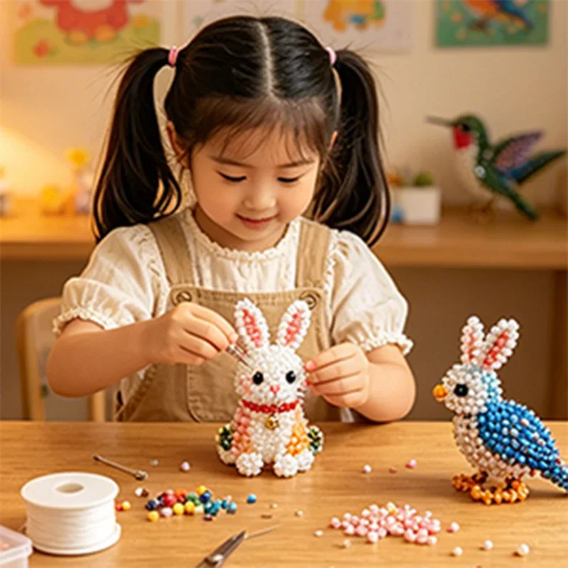 Diy Perlen Set Für Handgefertigte 3d Tierfiguren Bastelset_voghion.com