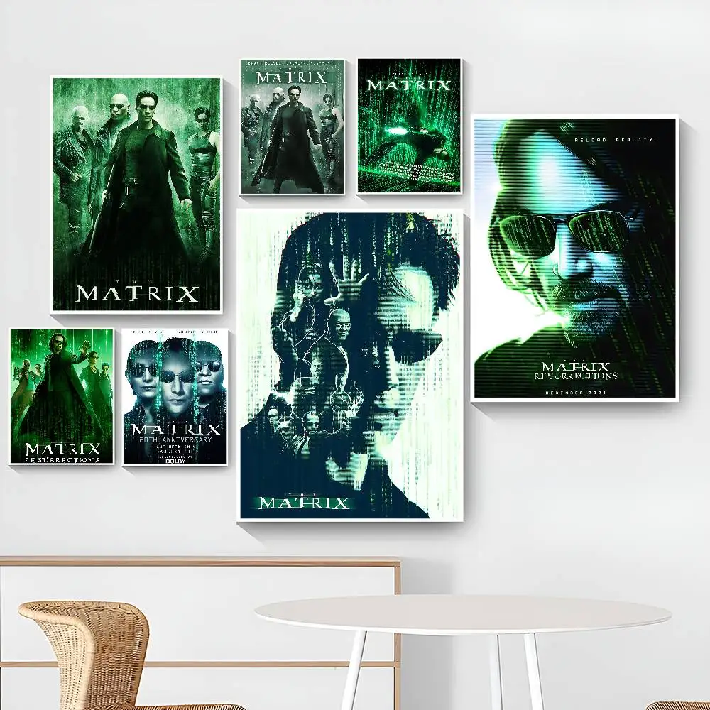 Science fiction action movie The M-Matrix Anime Posters Sticky Whitepaper Prints Posters Artwork Kawaii Room Decor