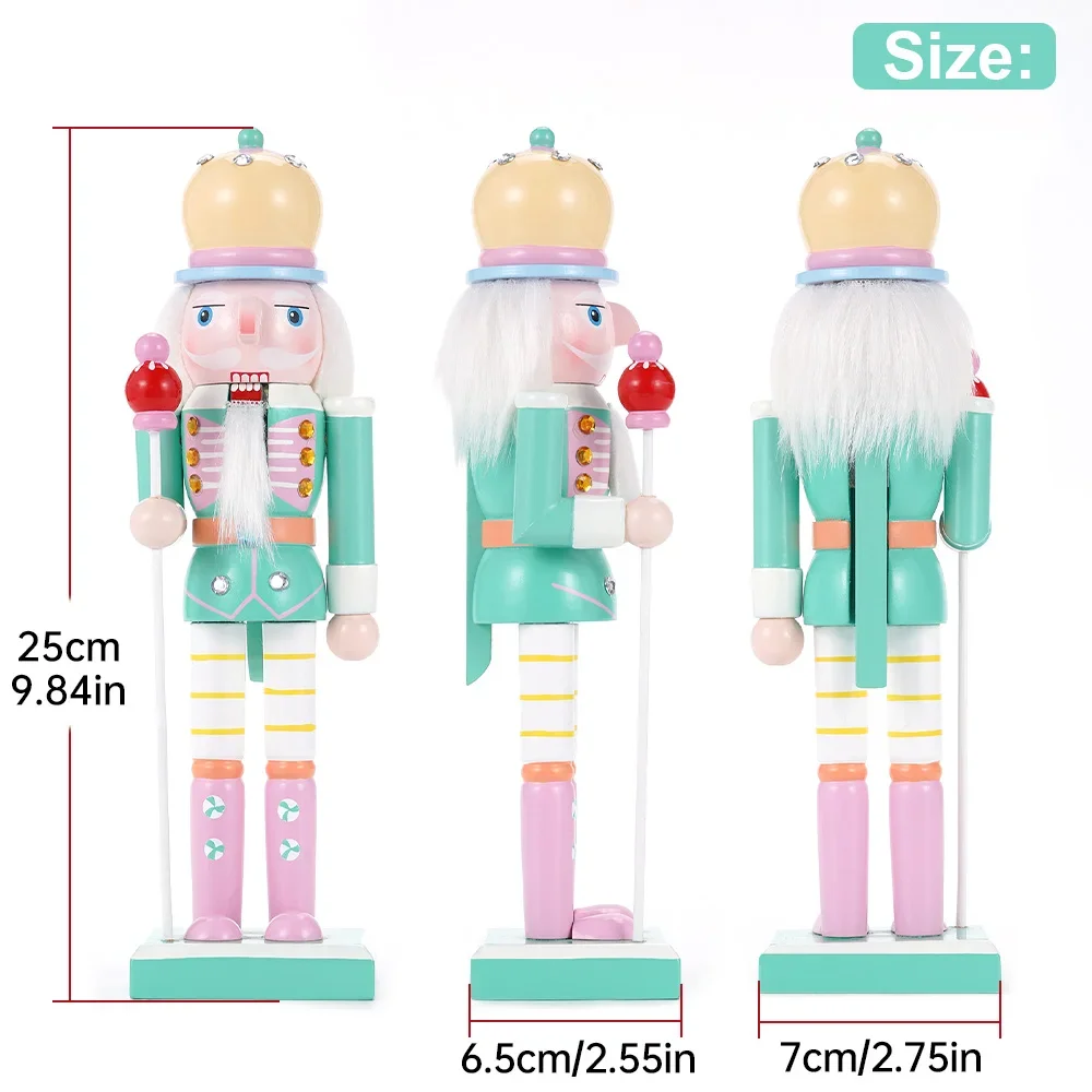 

[Holiday Sale] 25cm Nutcracker Statue - Handmade Candy Soldier, Home/Office Decor Gift25cm Nutcracker Candy Soldier Doll - Desk