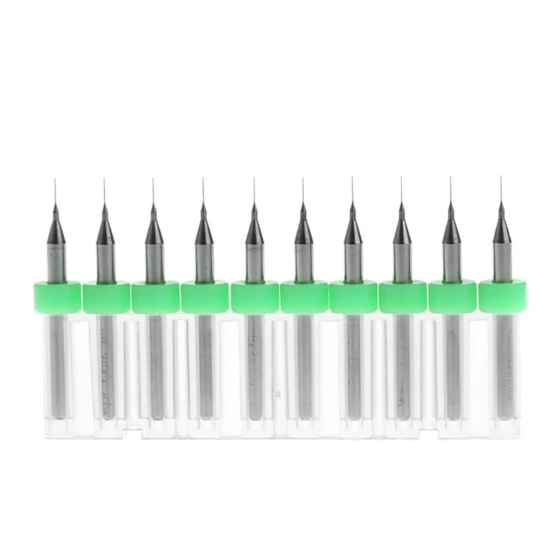 367d جديد 10pc نصيحة 0.2 مم 1/8 "شانك حلزوني الناي الفلوت التنغستن كربيد micro بيتس