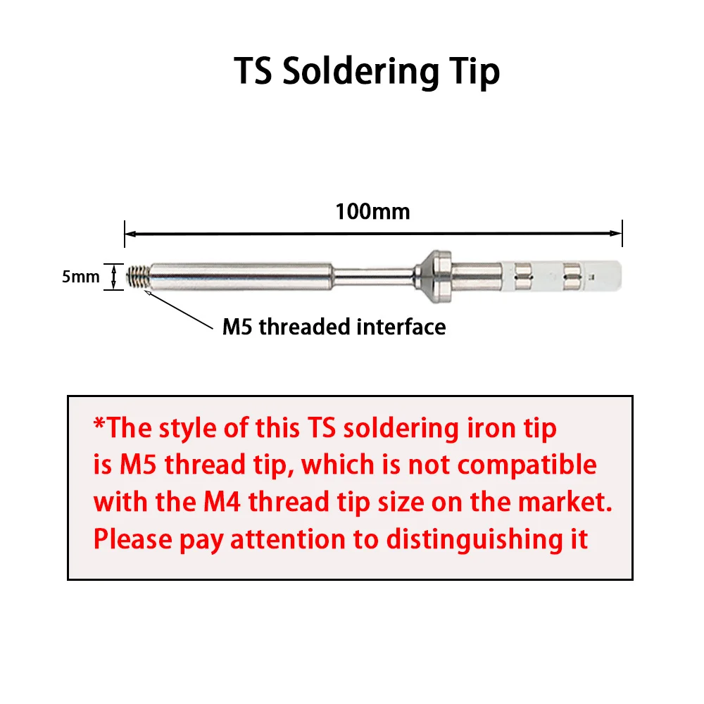 TS/T65 Heiß-Einpressmuttern-Set 3D Gewindebohrung Einsetzbare Heißschmelz-Messingmuttern Druckmutter-Set M2-M8 für TS101/Pinecil Lötkolben – Detail 11