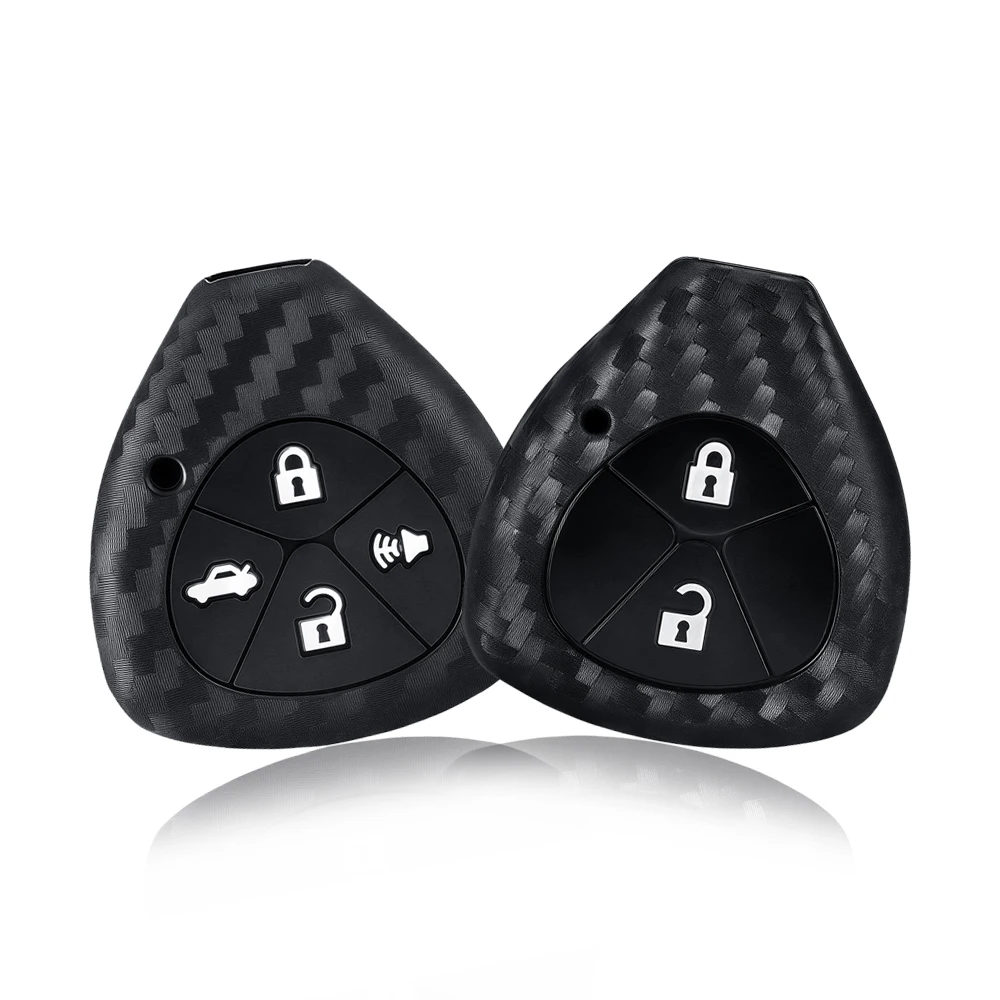 Key Holder Case for Toyota Yaris/Vitz Auris Mk I 2007 Corolla Verso Hilux 7 RAV4 Porte Camry Car Key Cover Keychain 2/3/4buttons