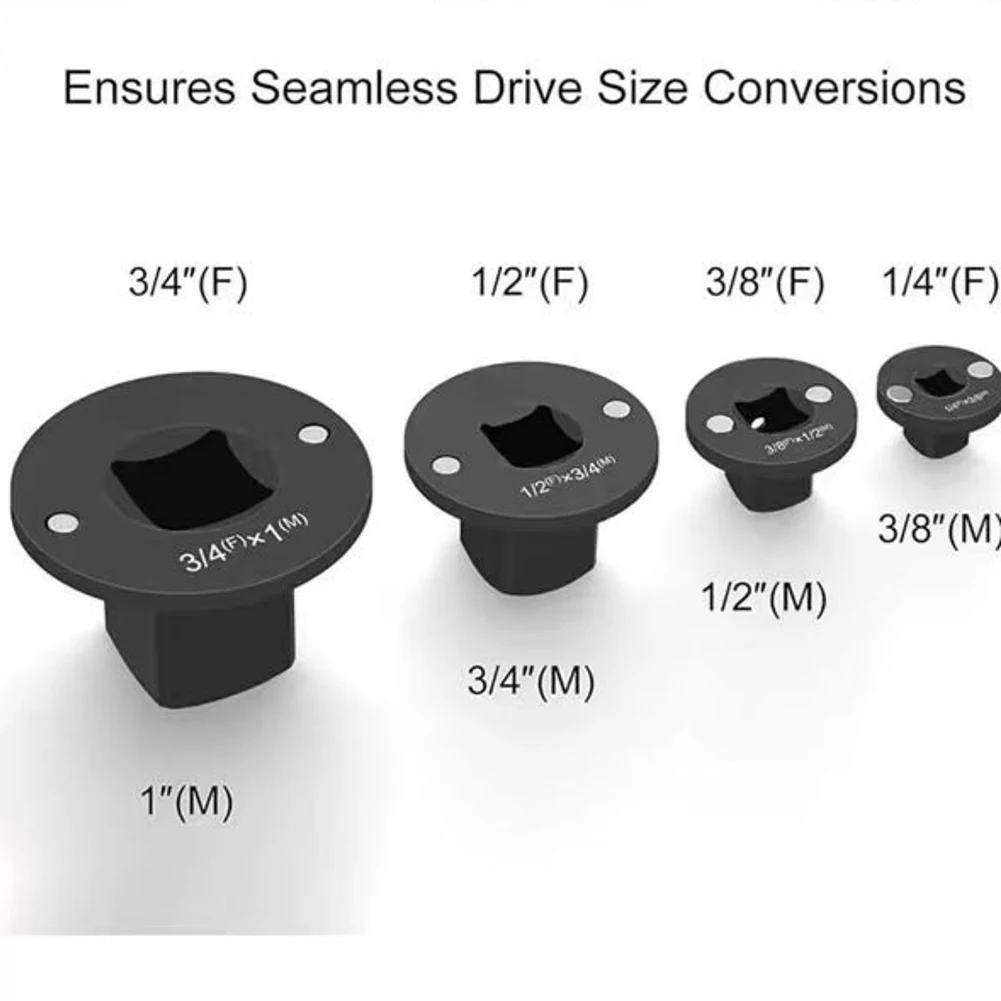 Metal wrench extension set built to increase torque and allow access to narrow spaces in automotive and mechanical tasks