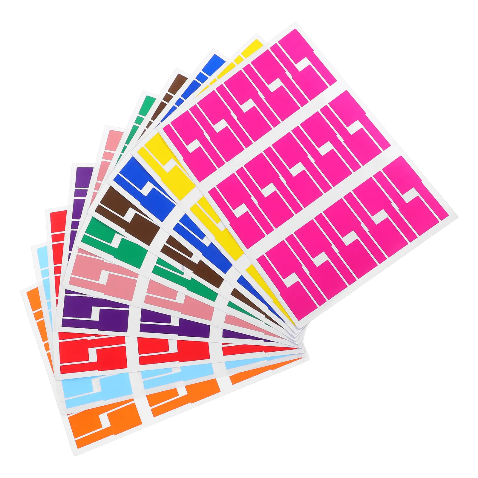 10Sheets Cable Identification Labels Tear Resistant Multi Color Writable Cord Tags Wire Markers Printer Handwriting Compatible