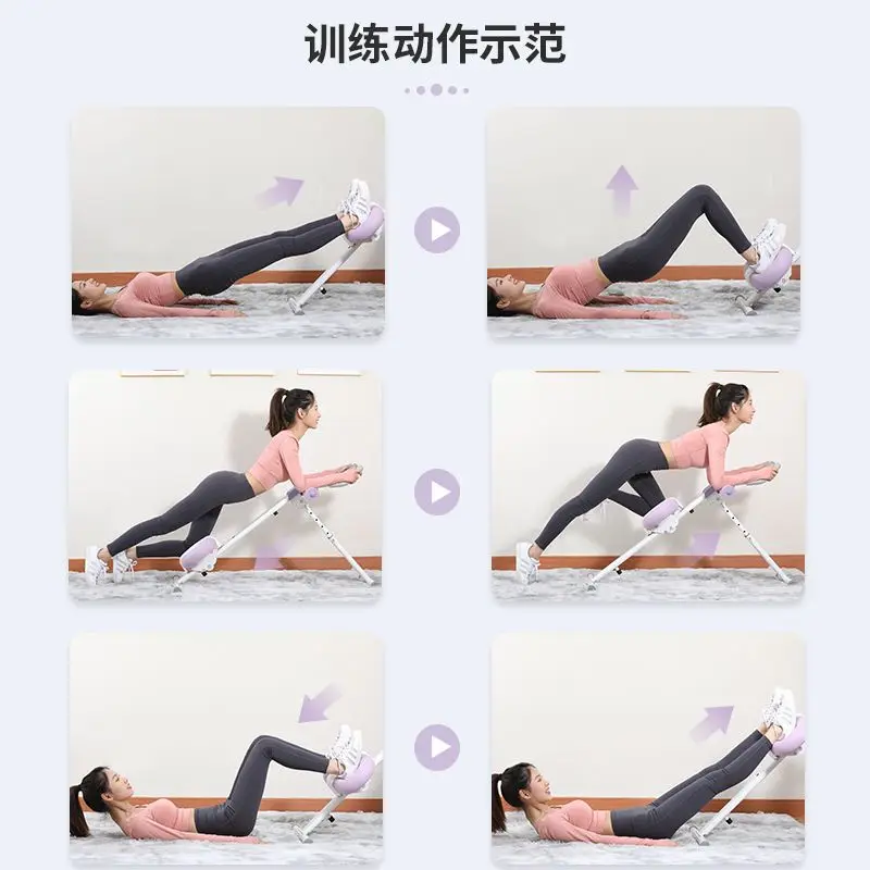 Household Abdominal Rolling Machine Sit-ups Pull Rope Exercise Abdominal Trainer Beautiful Waist And Hip Lift Equipment