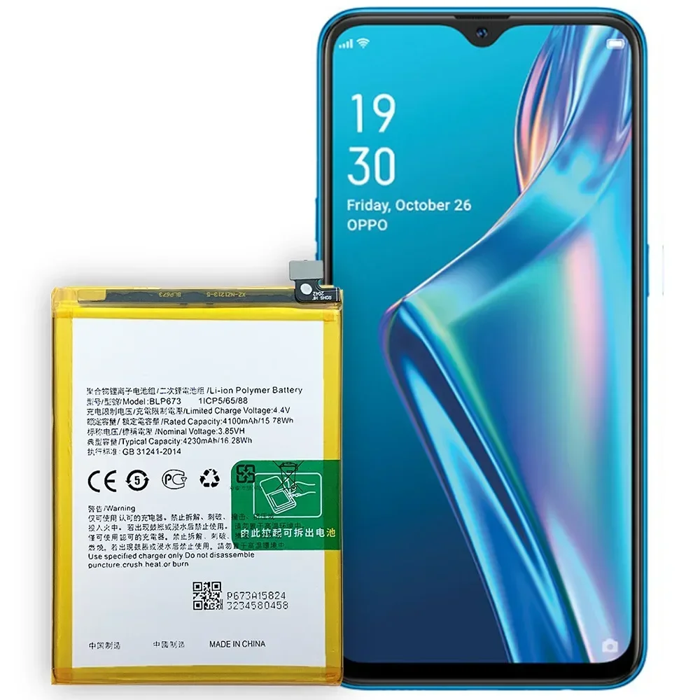 

BLP673 Replacement Battery For OPPO A5 A5M A7 A7N A3S A8 A11K Mobile Phone BLP673 Built-in High Quality Battery
