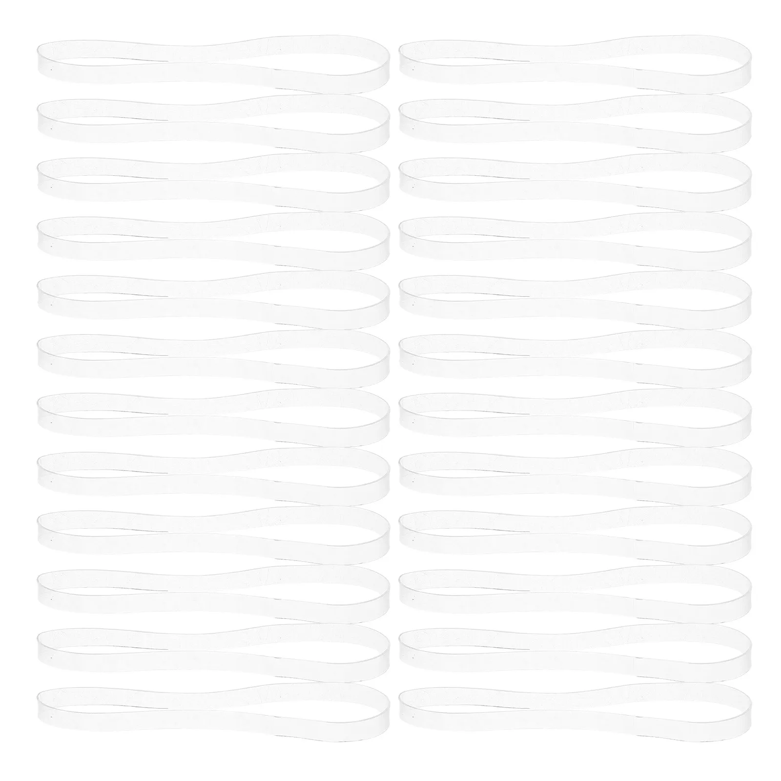 100Pcs Clear Rubber Bands Heavy Duty Transparent High Elastic Tpu for Crafts Balloon Arch Office Supplies Elastics Rubber Bands