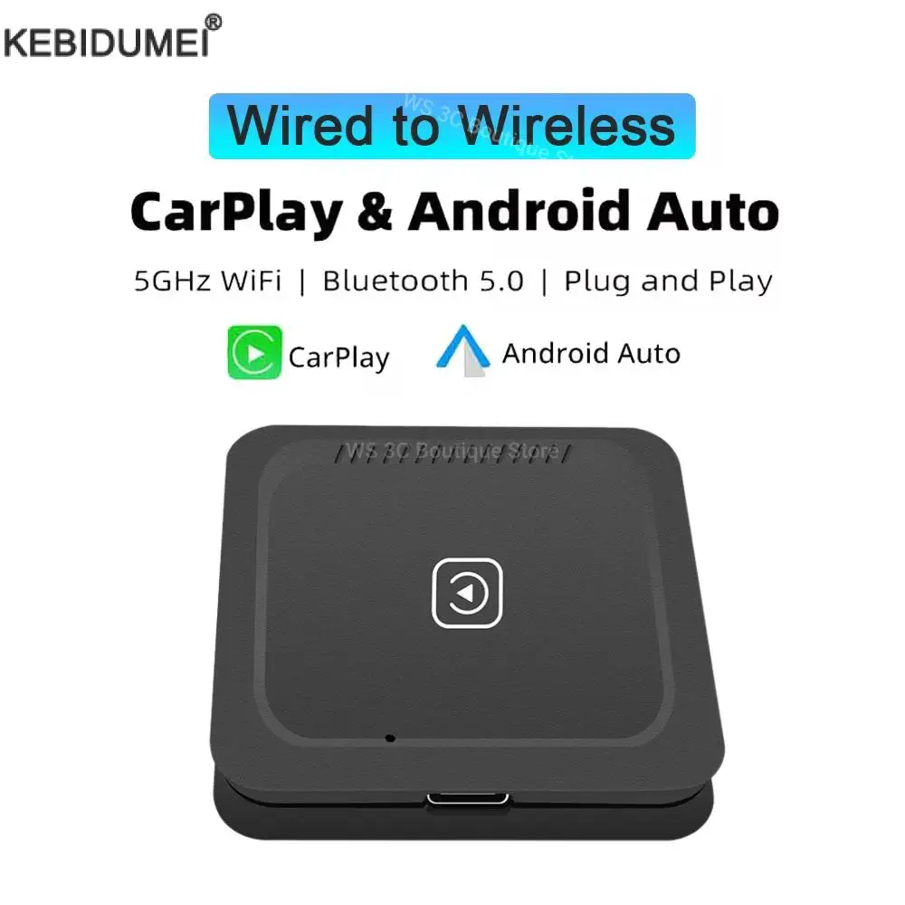 

2 в 1 беспроводной адаптер CarPlay Android для автомобиля, проводной и беспроводной адаптер для Toyota, Mazda, Honda, Hyundai, Kia, VW, Audi, Benz, Ford