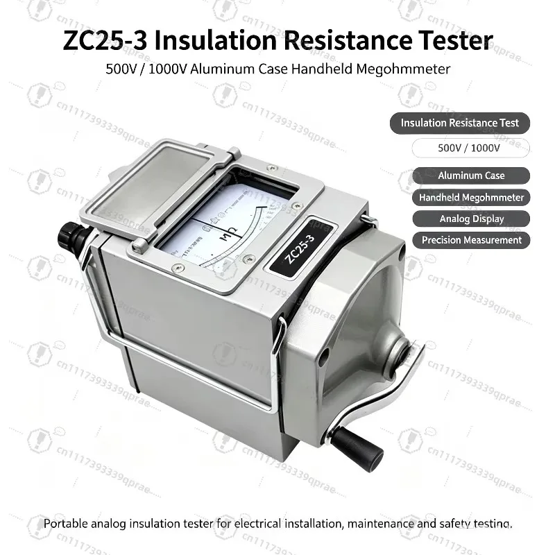 500V 1000V 2500V Insulation Resistance Tester ZC25-3 ZC25-4 ZC11D-10 Megameter Tester Resistance Megohmmeter Multimeters
