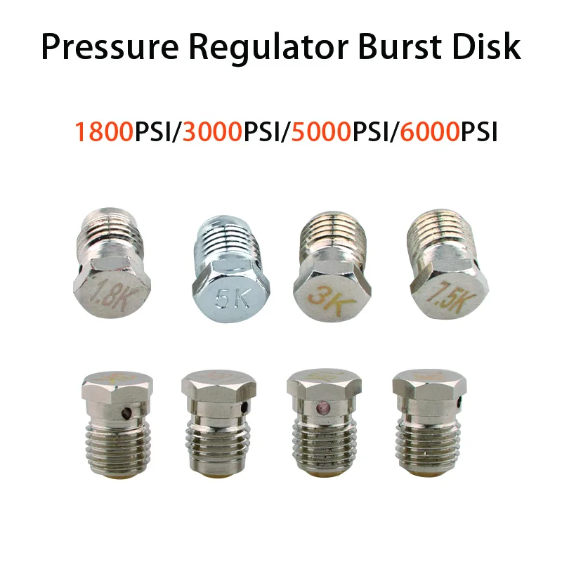 

HPA 3/8-24UNF Регулятор давления 1,8k 3k 5k 7,5k Отрывные диски Клапан воздушного бака для подводного плавания Безопасный диск Регулирующий диск Аксессуары для дайвинга