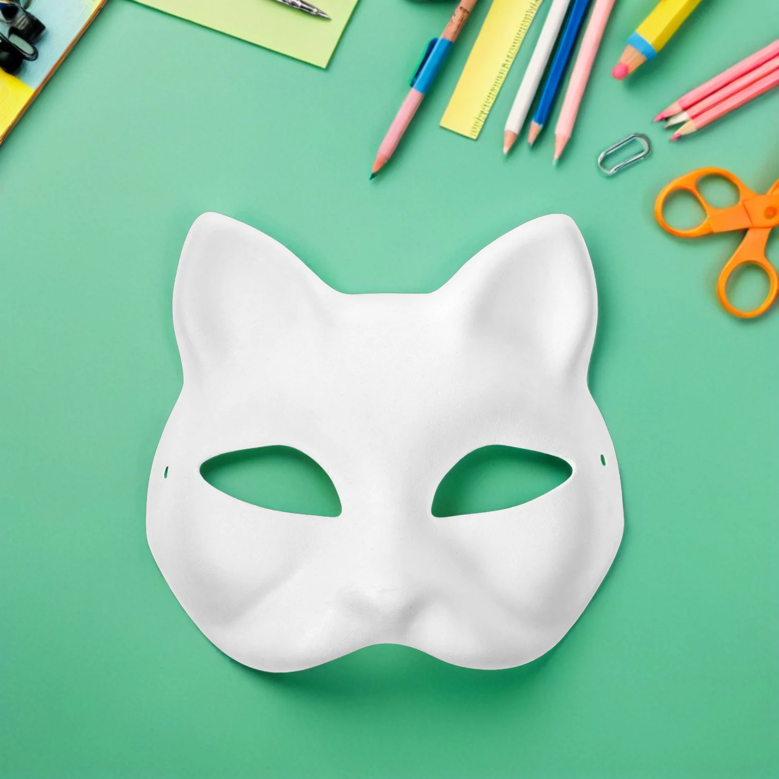 

15pcs Blank Masks DIY Painting Masquerade Wedding Party Costume Event Craft Art Class Parent Child Activity Eco Friendly Cat