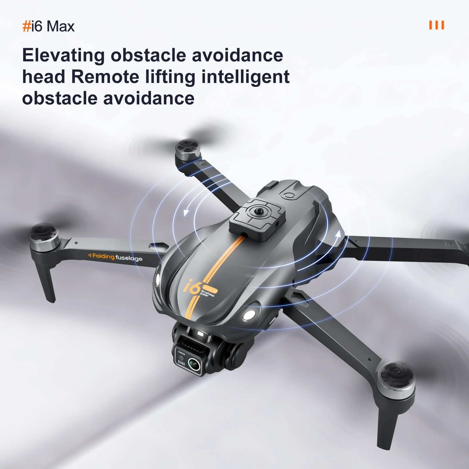 

New i6 Max GPS Quadcopter Drone: HD Dual Cam, 360° Obstacle Avoidance, Screen RC | Kids' Brushless Toy Gift