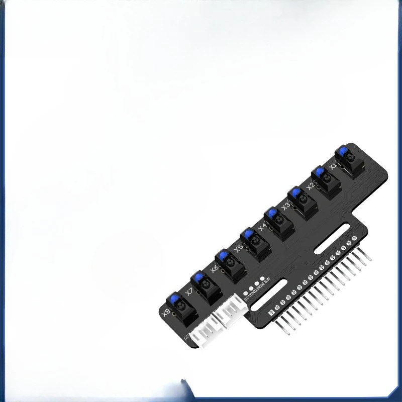 8-Way patrol sensor intelligent car robot, infrared black and white recognition