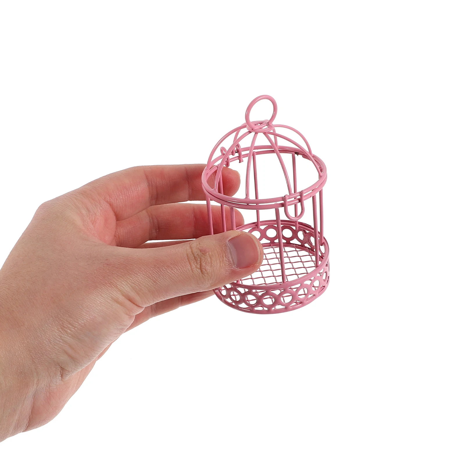 

Mini Birdcage Candy Box Iron Decorative Jewelry Holder Tray for Kids Room Desktop Storage Organizer Ring Necklace Trinket