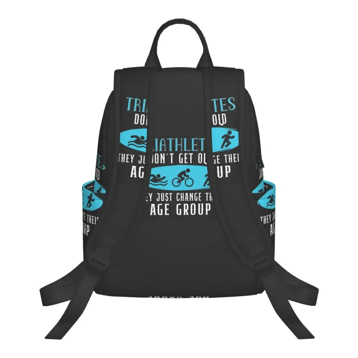 Triathlon Swimming Cycling Running Student Backpack School Bag Hiking Travel Daypack for Boys Girls Bookbag Shoulder Bags