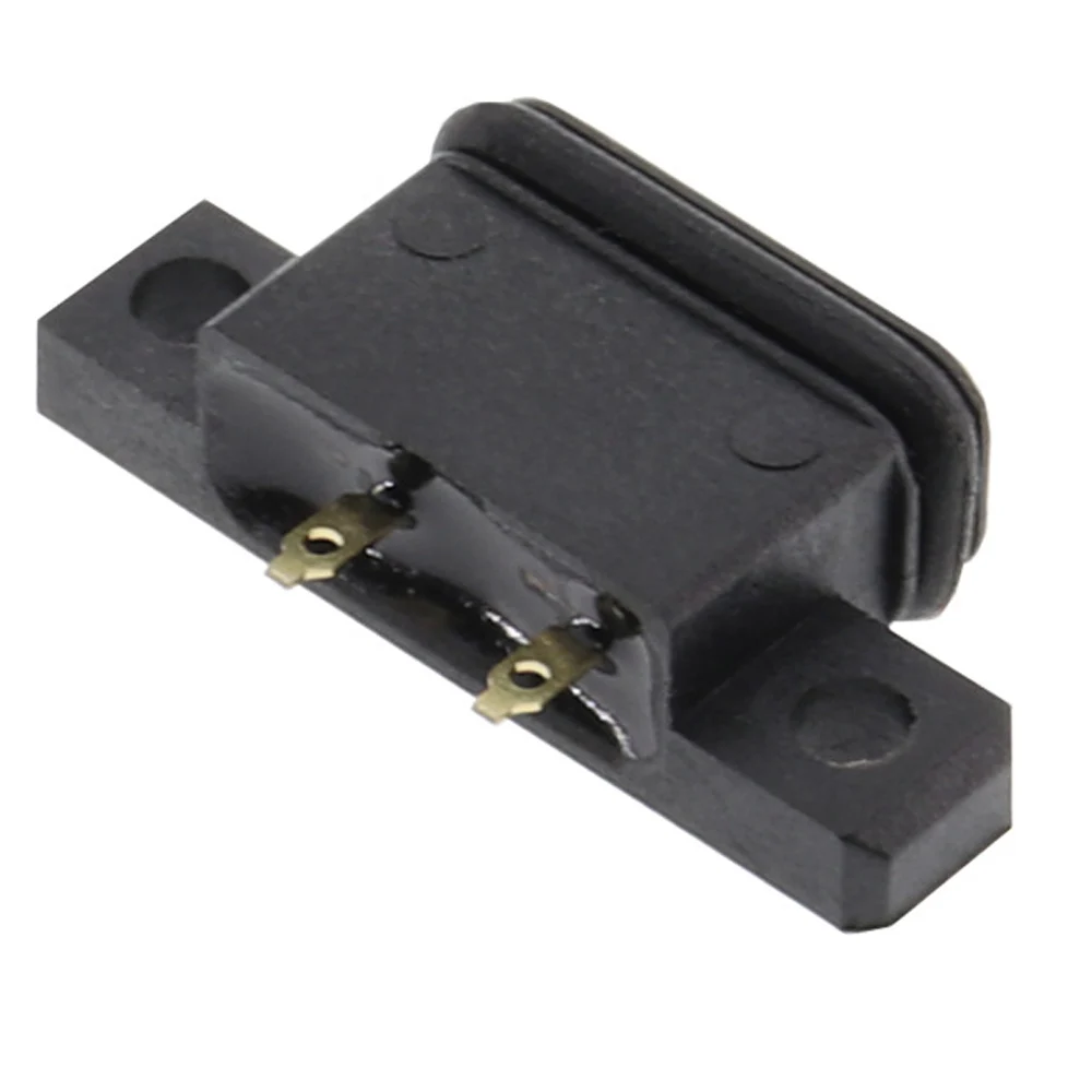 Tipo-c 2pin à prova dwaterproof água fêmea usb c porta de soquete com furo de parafuso interface de carregamento de carga rápida conector usb de 180 graus