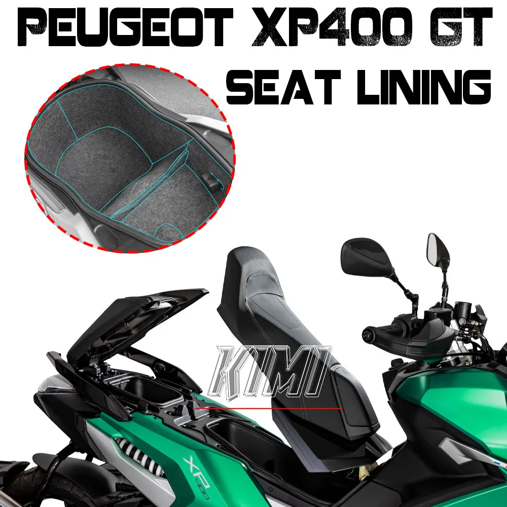 

For Peugeot XP400 GT XP 400 GT XP400GT 2024 Motorcycle Water Proof Rear Trunk Cargo Liner Protector Seat Bucket Pad Cushion