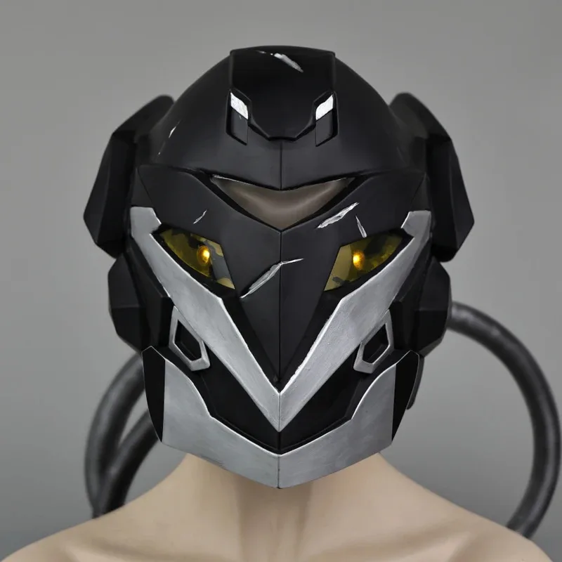 

Game VALORANT Cosplay Vyse Helmet with Led Light PVC Face Mask for Adult Halloween Party Propa;k6;8',