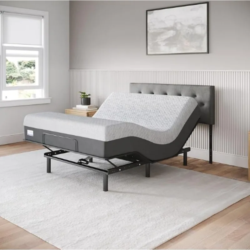 Aurora Adjustable Bed Base (Frame Only), Easy Assembly, Head and Foot Lift, Zero Gravity, Memory Positions - Full