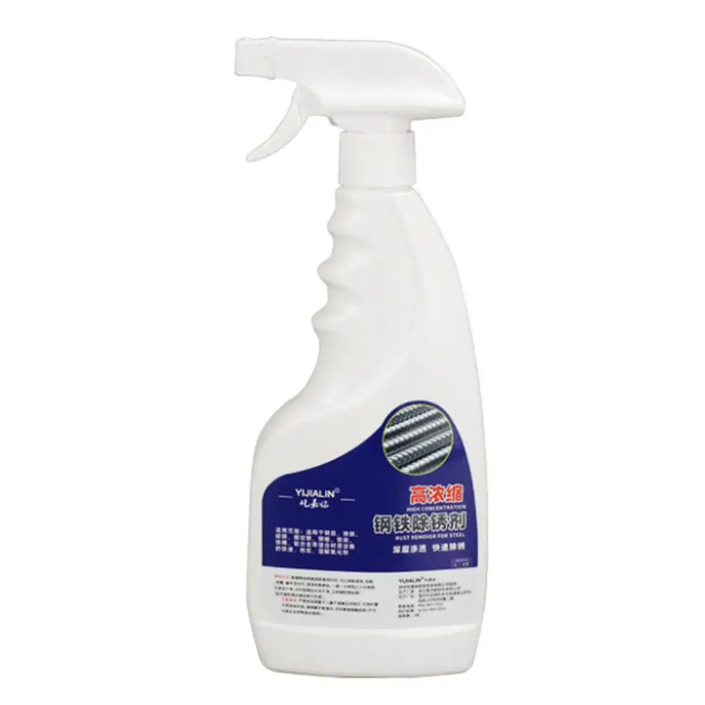 Heavy-Duty Metal Rust Remover Ultra-Concentrated Rust Remover Spray 500ml Powerful Metal Rust Remover Car Maintenance Cleaning